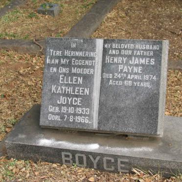 BOYCE Henry James Payne -1974 &amp; Ellen Kathleen Joyce 1933-1966