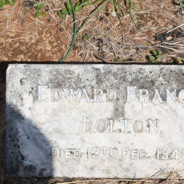 BOLTON Edward Francis -1945