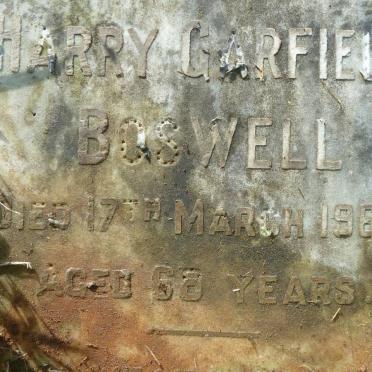 BOSWELL Harry Garfield -1966 