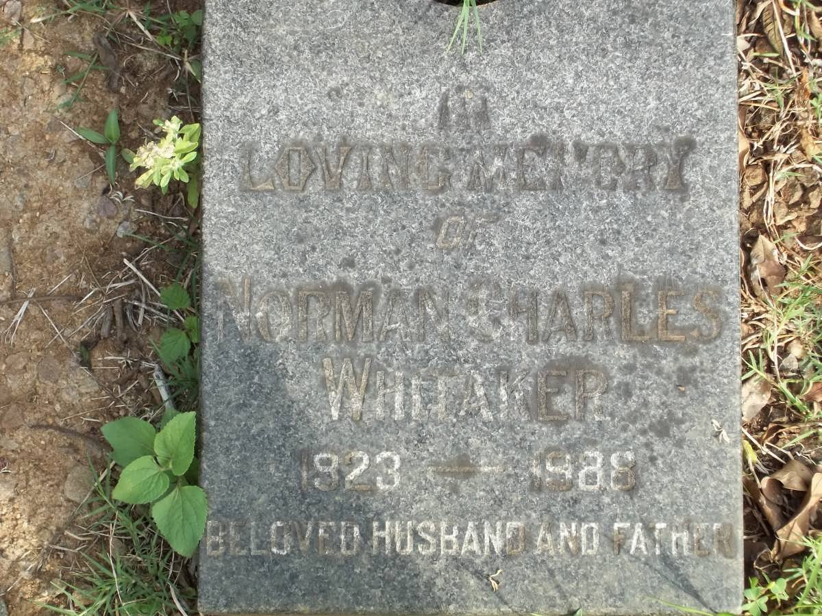 WHITAKER Norman Charles 1923-1988