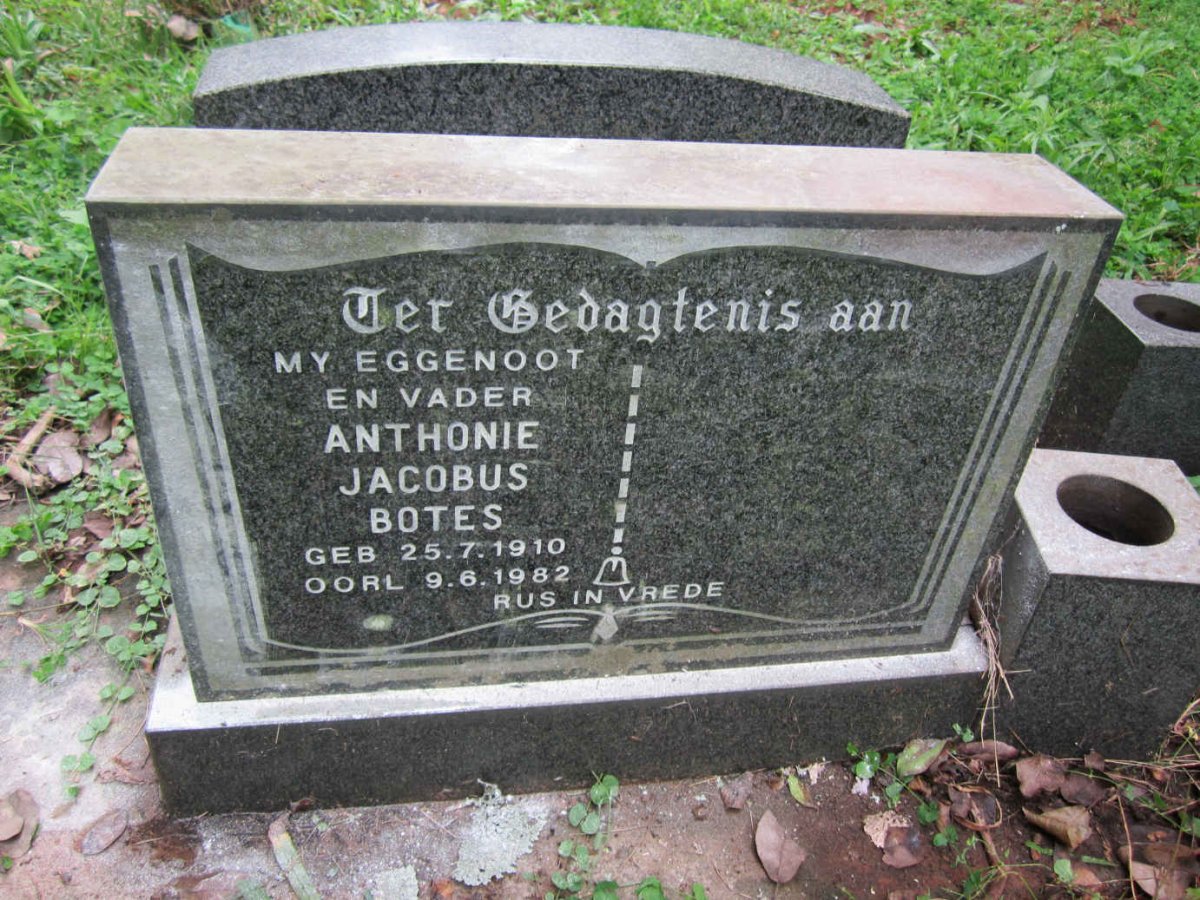 BOTES Anthonie Jacobus 1910-1982