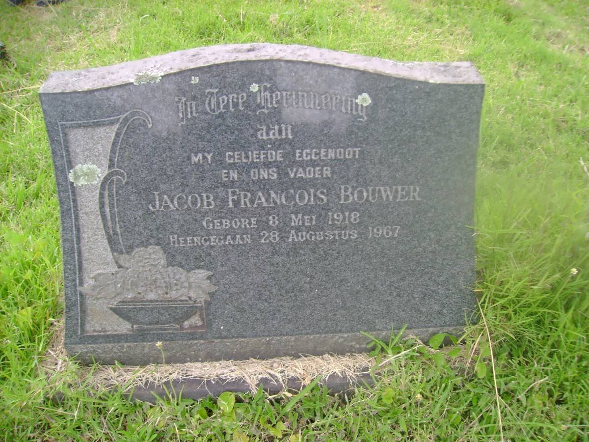 BOUWER Jacob Francois 1918-1967