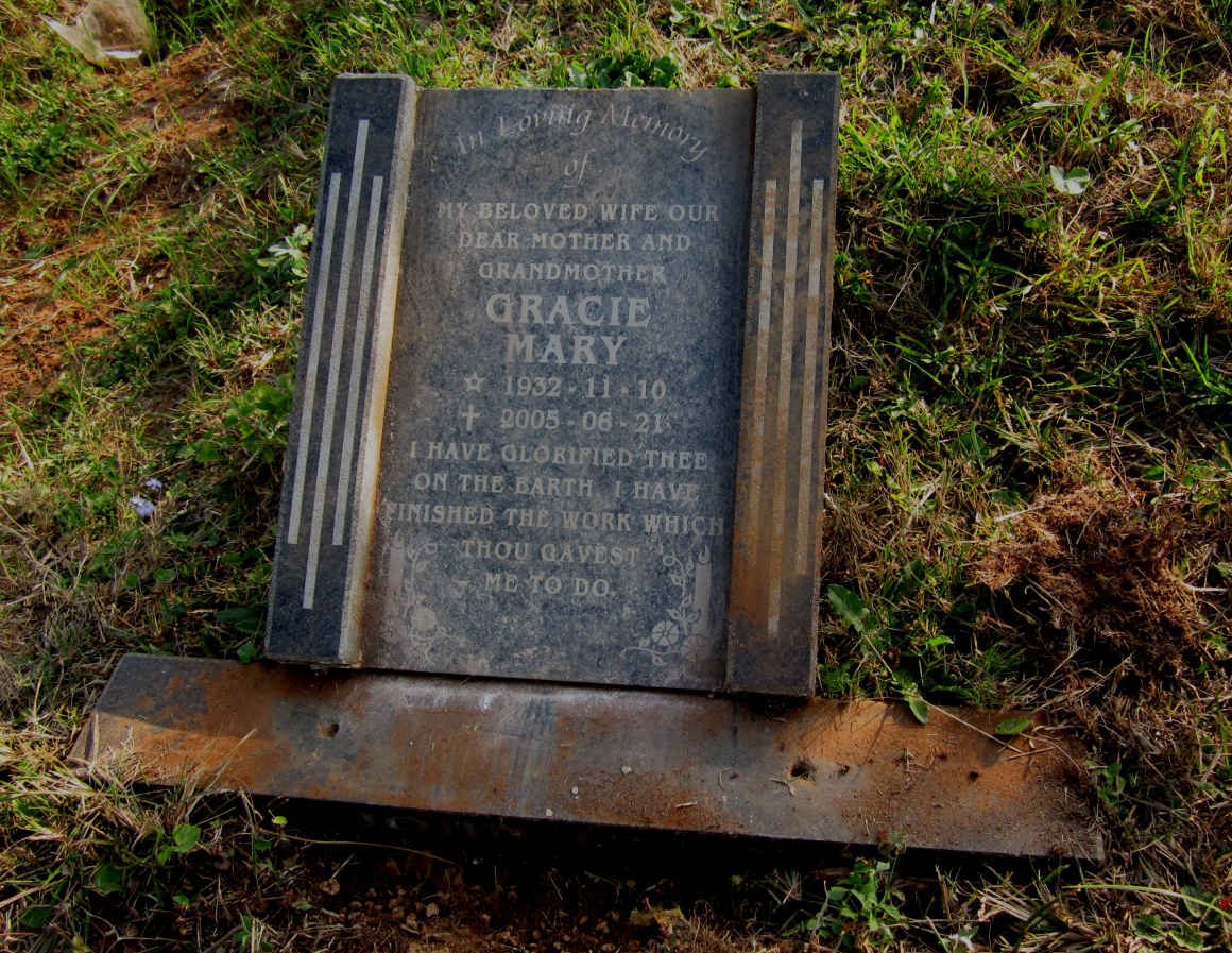 BORMAN Gracie Mary 1932-2005