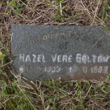 BOLTON Hazel Vere 1903-1983