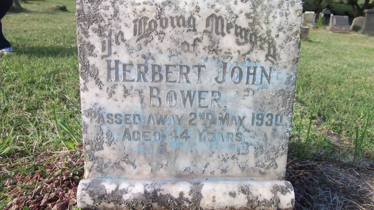 BOWER Herbert John -1930