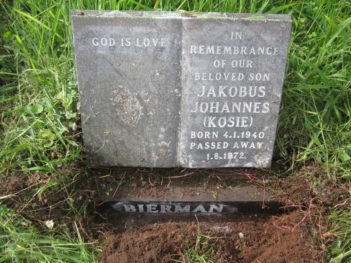 BIERMAN Jakobus Johannes 1940-1972