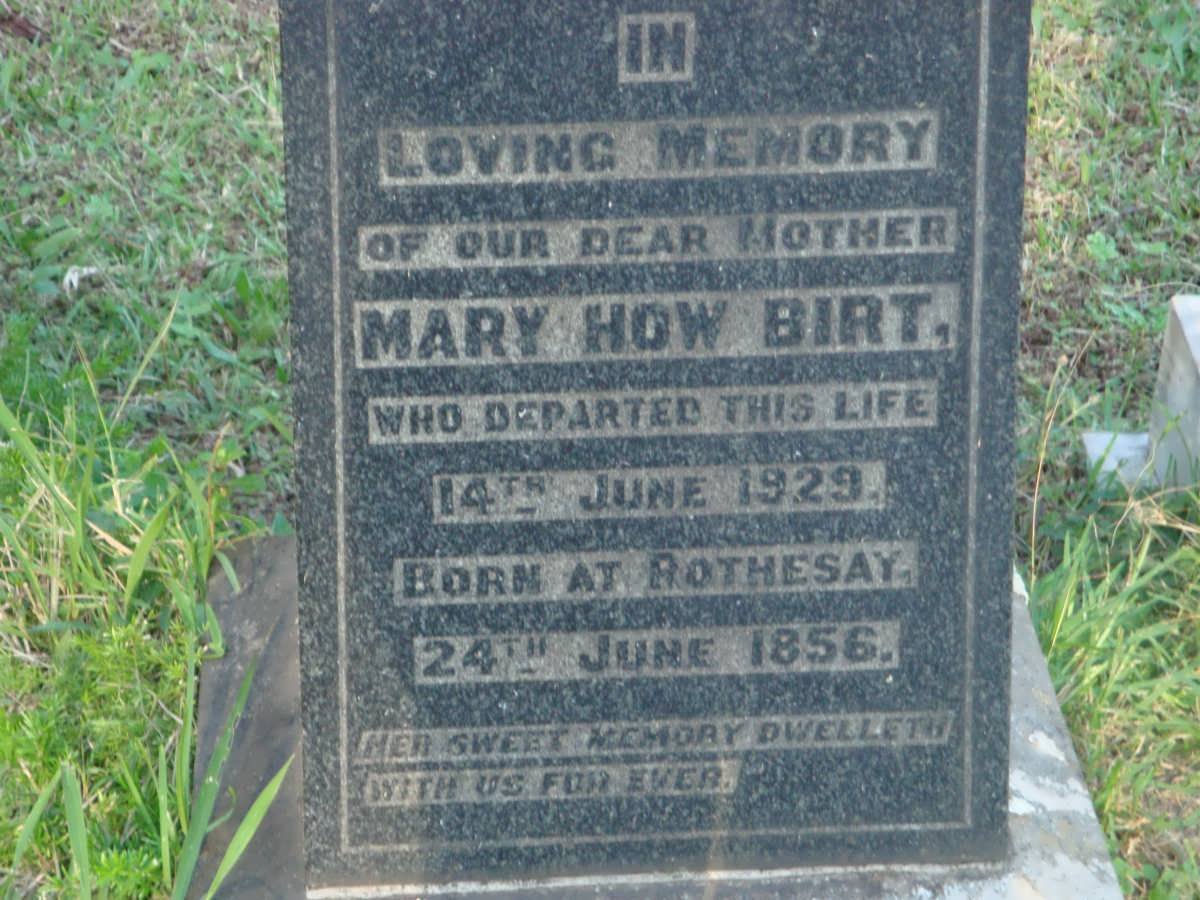 BIRT Mary How 1856-1929