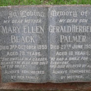 BLACK Mary Ellen -1955 :: PALMER Gerald Herbert -1958