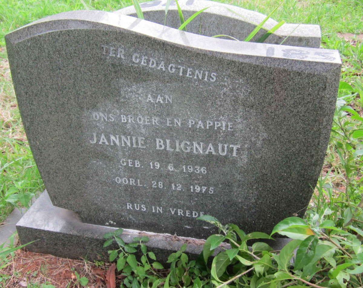 BLIGNAUT Jannie 1936-1975