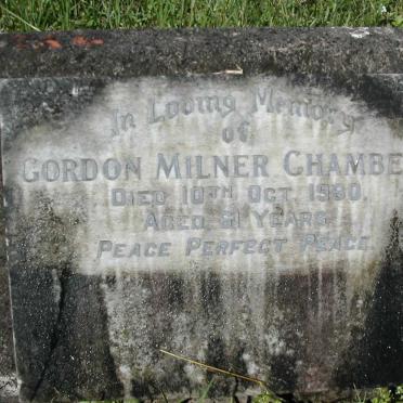 CHAMBERS Gordon Milner -1980