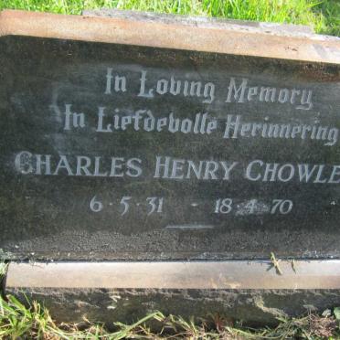 CHOWLES Charles Henry 1931-1970