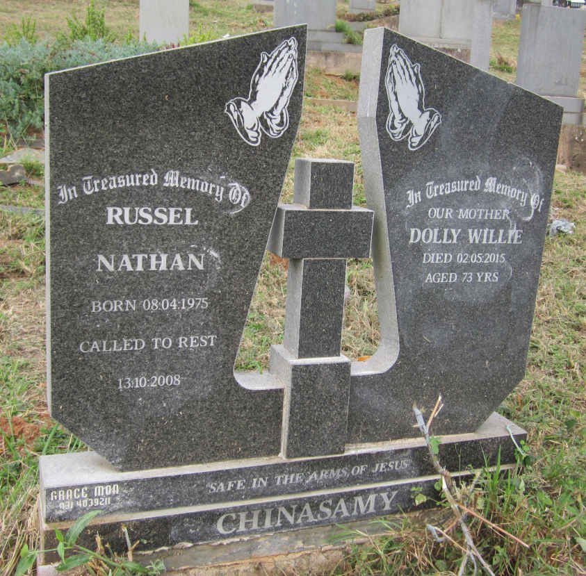 CHINASAMY Russel Nathan 1975-2008 :: CHINASAMY Dolly Willie -2015