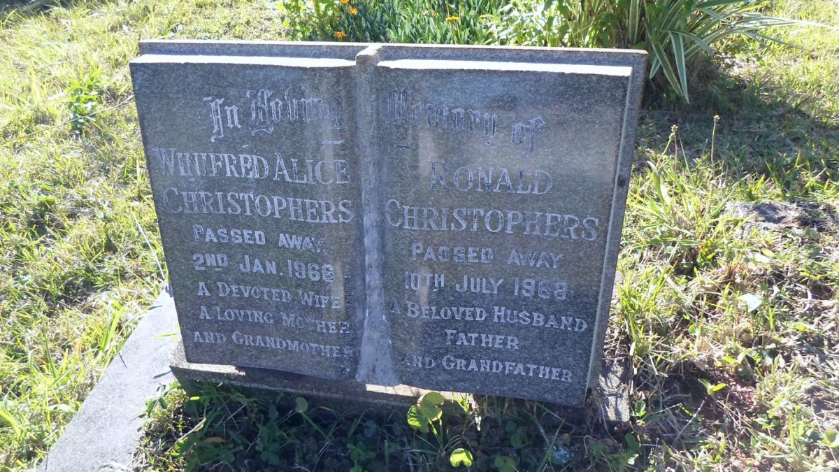 CHRISTOPHERS Ronald -1968 &amp; Winifred Alice -1966