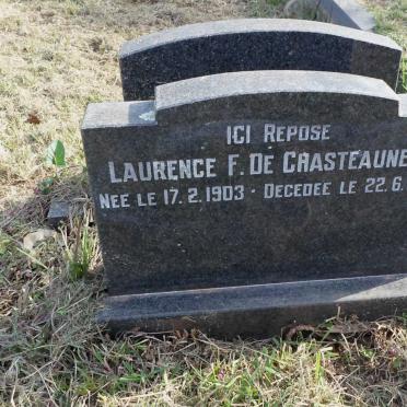 CHASTEAUNEUF Laurence F., de 1903-1989