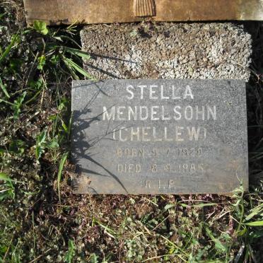 CHELLEW Daphne Kate -1978 :: CHELLEW Mary Bernadette -1964 :: MENDELSOHN Stella nee CHELLEW 1928-1985 