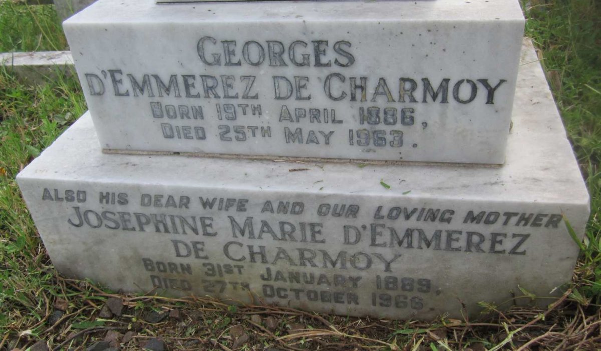 CHARMOY Georges, D'Emmerez de 1886-1963 &amp; Josephine Marie 1889-1966