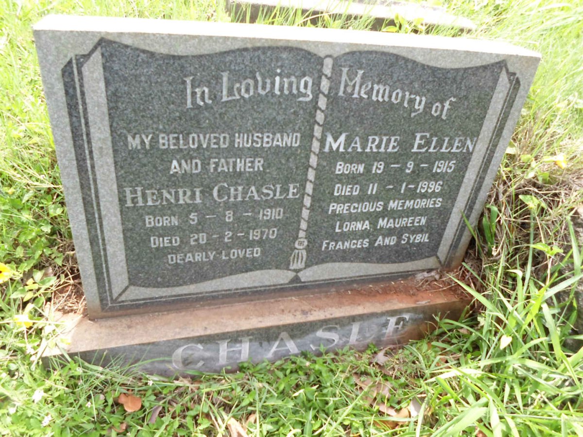 CHASLE Henri 1910-1970 &amp; Marie Ellen 1915-1996