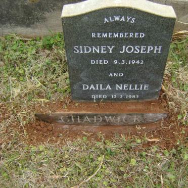 CHADWICK Sidney Joseph -1942 &amp; Daila Nellie -1983
