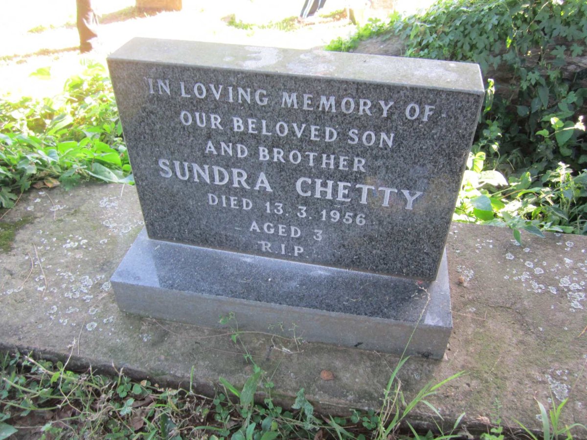 CHETTY Sundra -1956