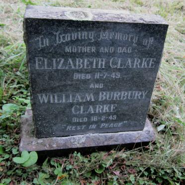 CLARKE William Burbury -1949 &amp; Elizabeth -1949