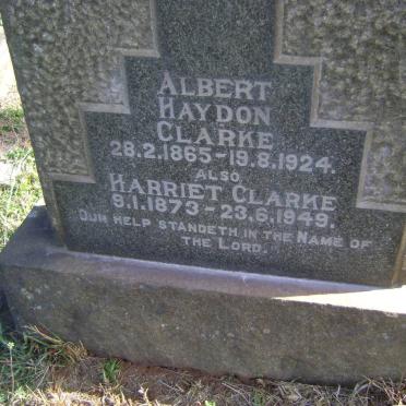 CLARKE Albert Haydon 1865-1924 &amp; Harriet 1873-1949