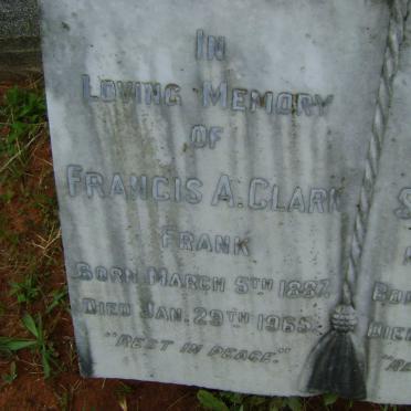 CLARK Francis A. 1887-1965 &amp; Sadie CLINTON 1887-1950 