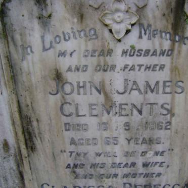 CLEMENTS John James -1962 &amp; Clarissa Rebecca -1977 :: CLEMENTS John James -1947