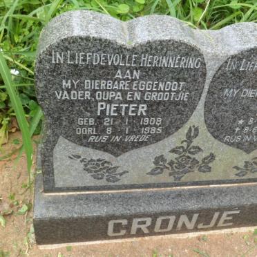 CRONJE Pieter 1908-1985 &amp; Tina 1908-2007