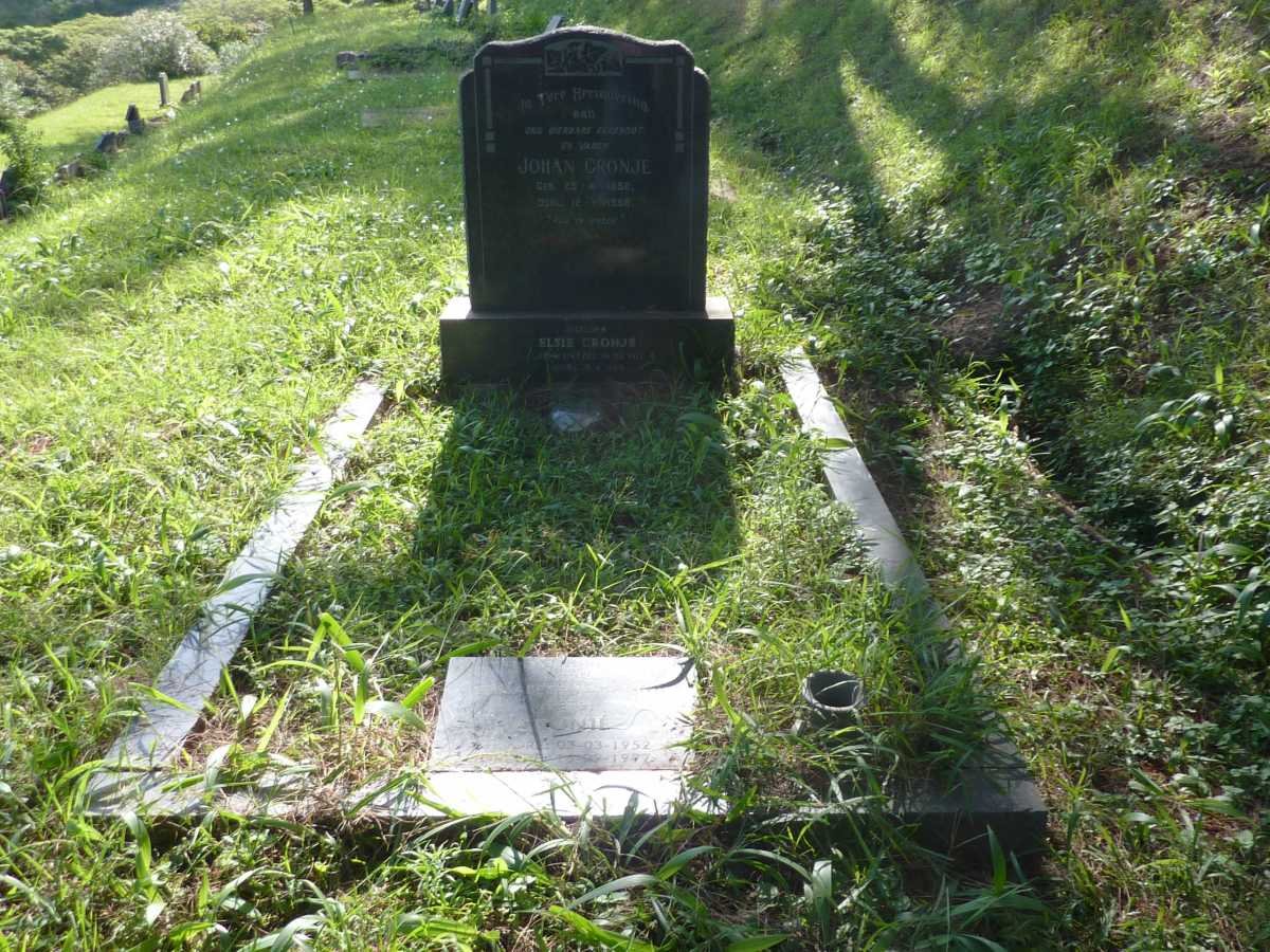 CRONJE Johan 1892-1958 &amp; Elsie WENTZEL 1912-1969 :: CRONJE Elizabeth Johanna 1959-1997