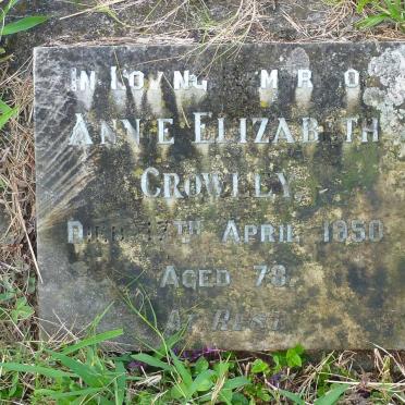 CROWLEY Anne Elizabeth -1950