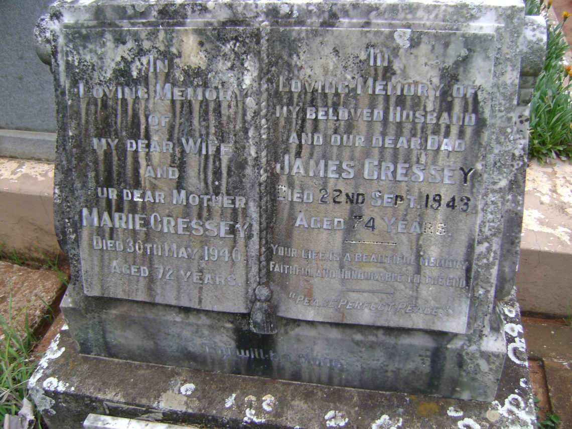 CRESSEY James -1943 &amp; Marie -1940 :: CRESSEY Sydney James -1961