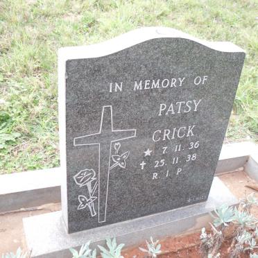 CRICK Patsy 1936-1938
