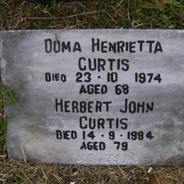 CURTIS Herbert John -1984 &amp; Doma Henrietta -1974