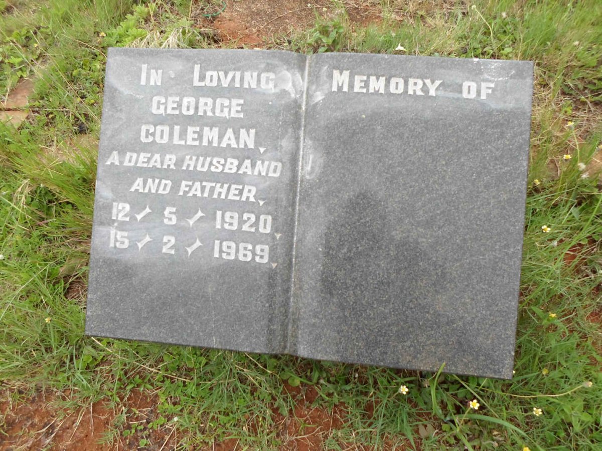 COLEMAN George 1920-1969