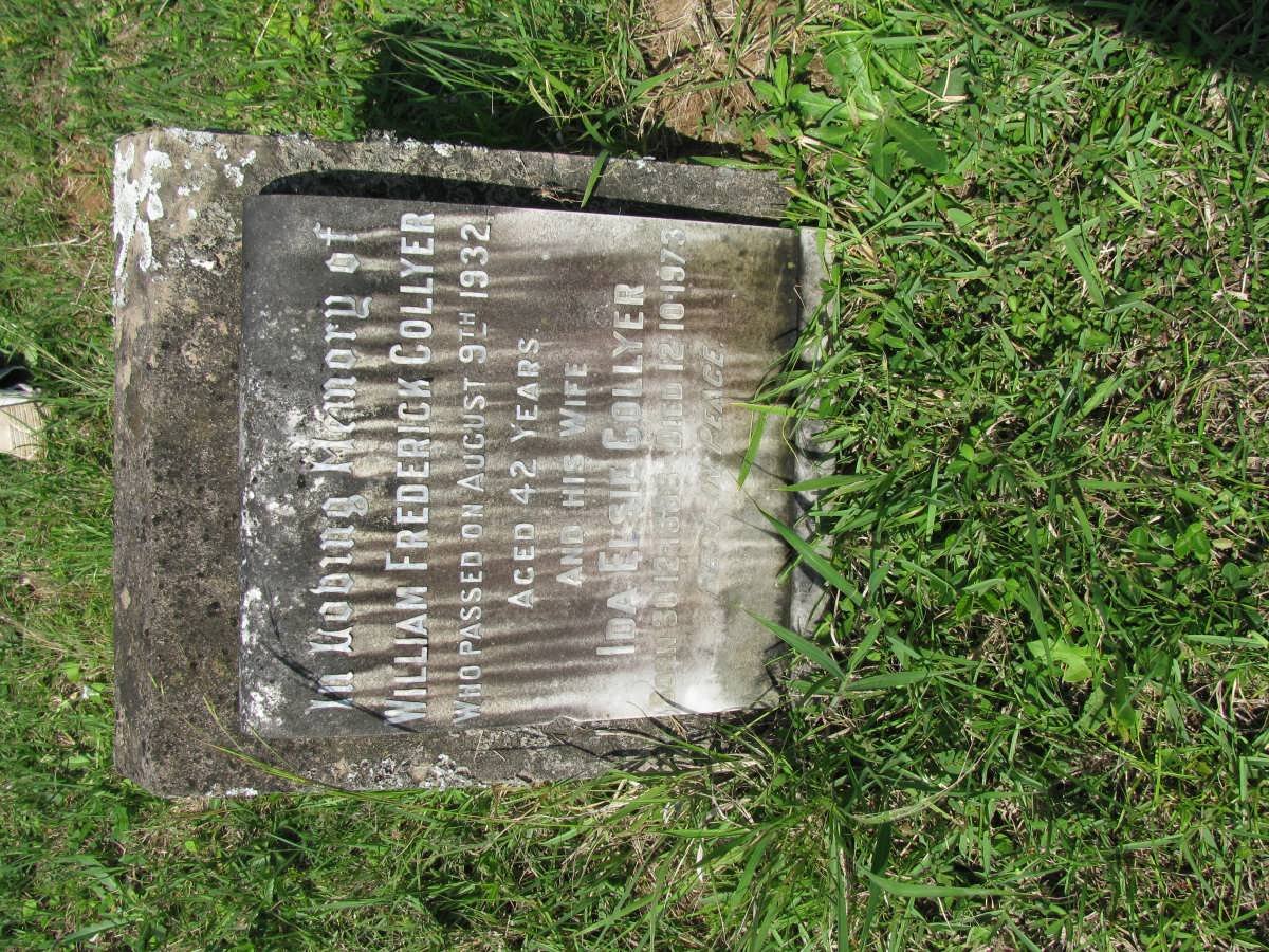 COLLYER William Frederick -1932 &amp; Ida Elsie -1973