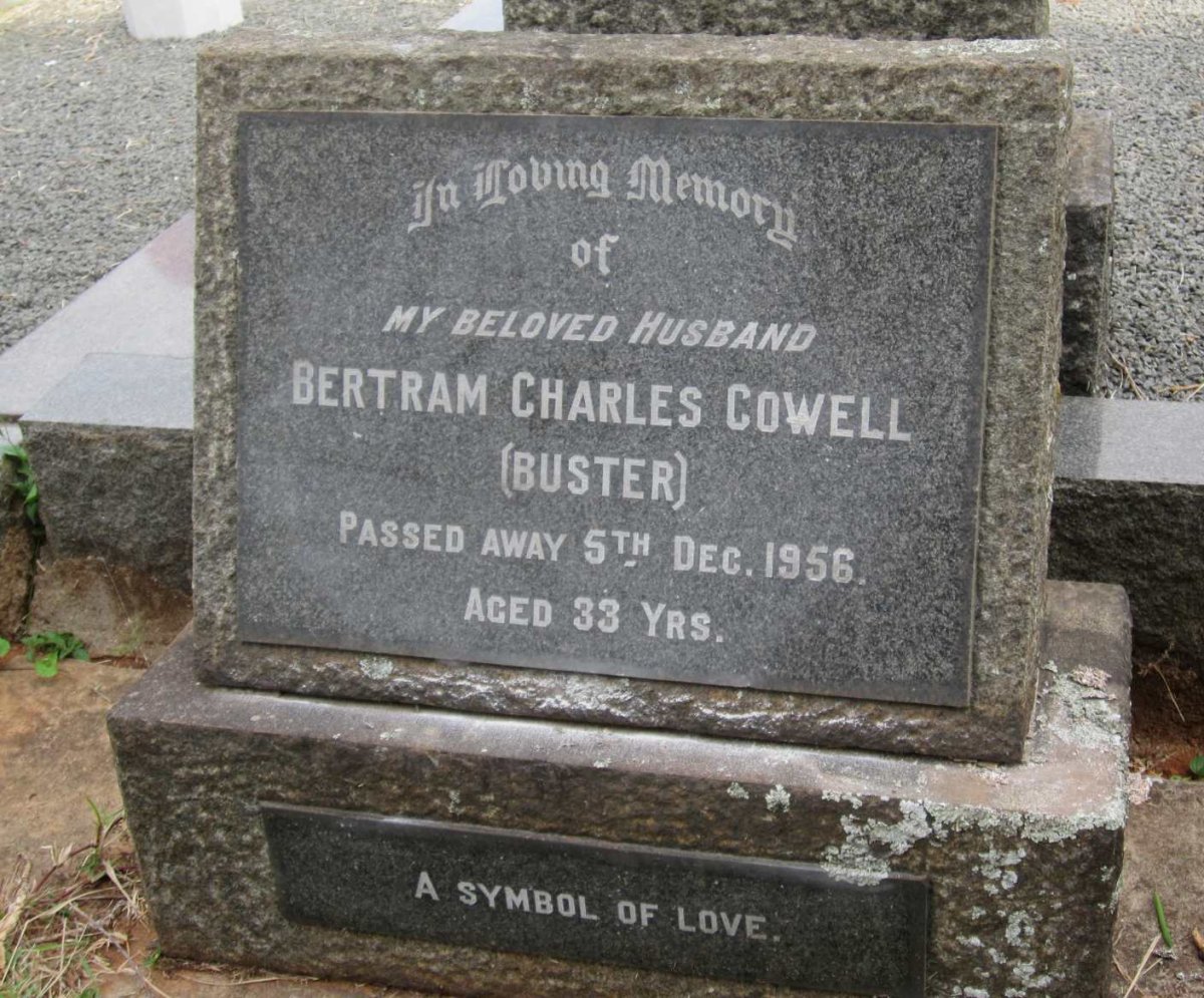 COWELL Bertram Charles -1956
