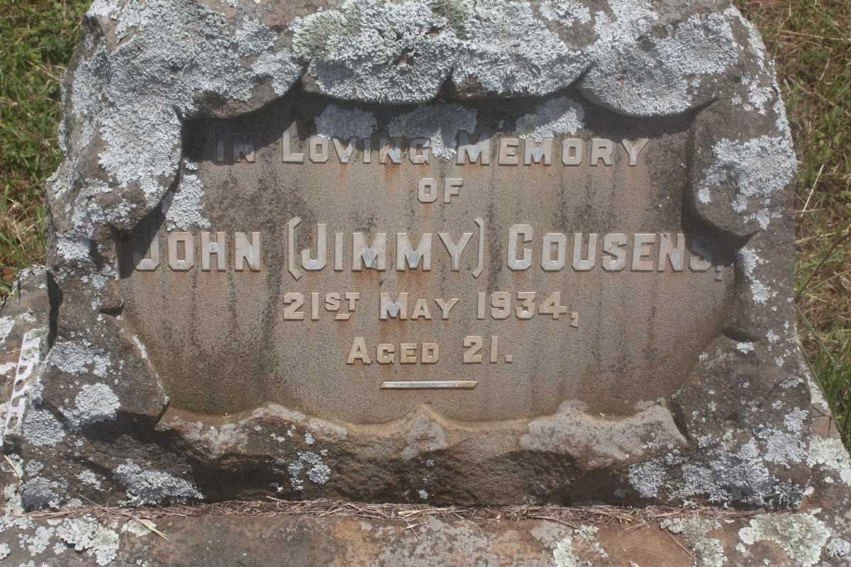 COUSENS John -1934
