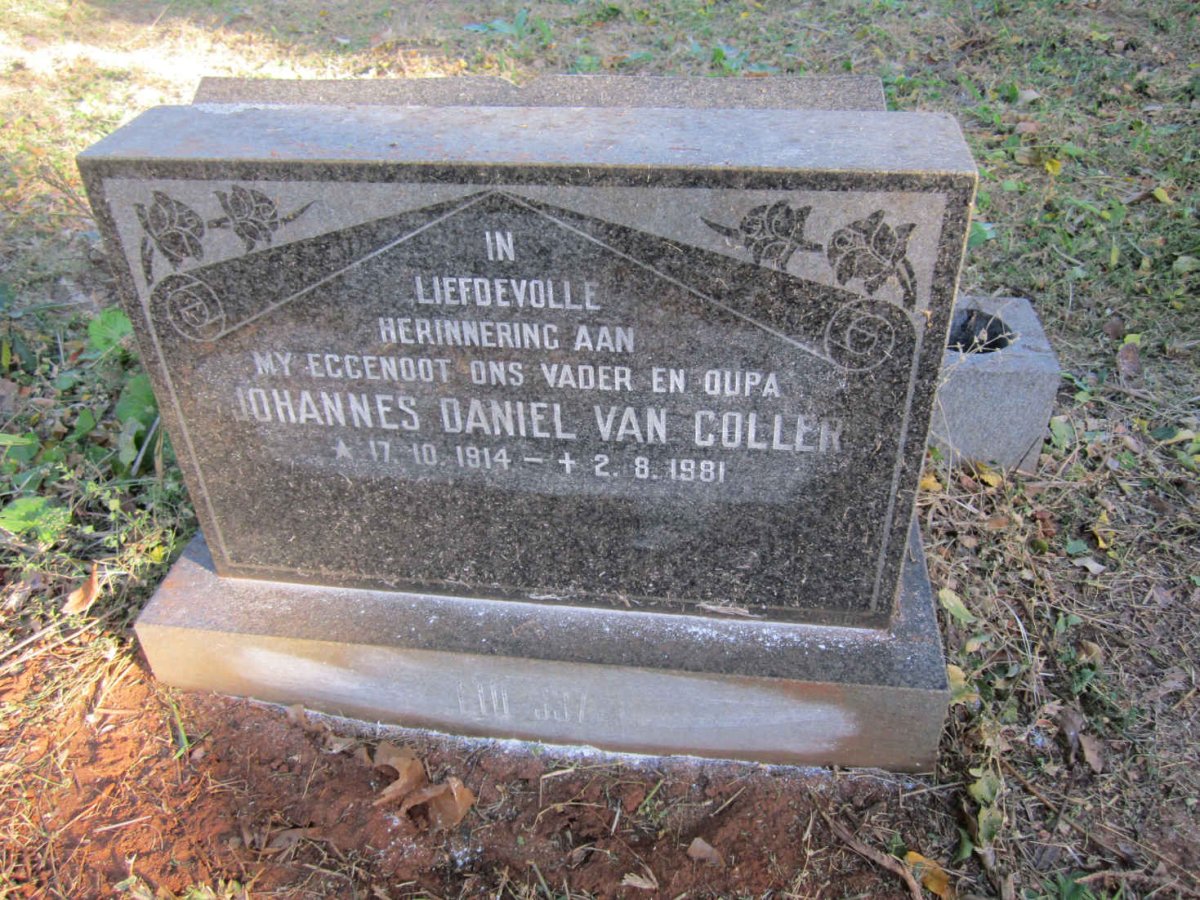 COLLER Johannes Daniel, van 1914-1981