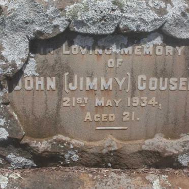 COUSENS John -1934