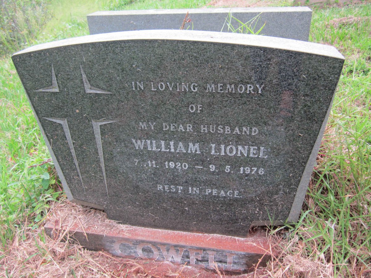 COWELL William Lionel 1920-1976