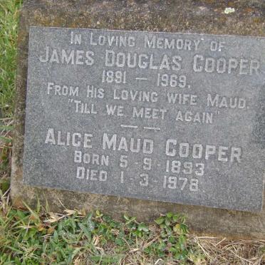 COOPER James Douglas 1891-1969 &amp; Alice Maud  1893-1978