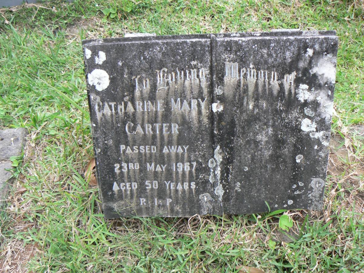 CARTER Catharine Mary -1967