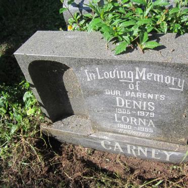 CARNEY Denis 1905-1979 &amp; Lorna 1900-1995