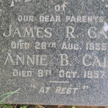 CAIE James R. -1955 &amp; Annie B. -1957