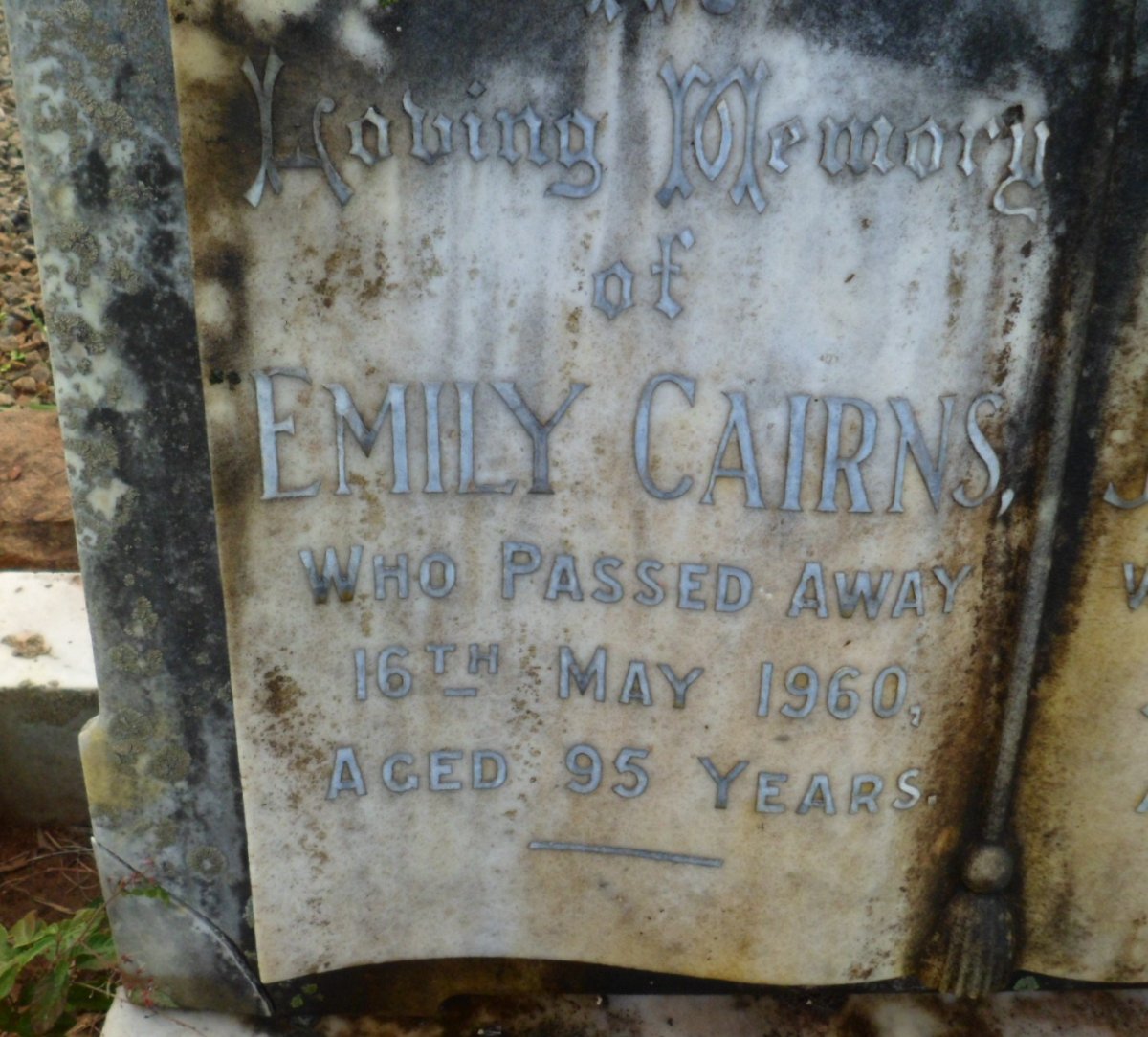 CAIRNS Emily -1960