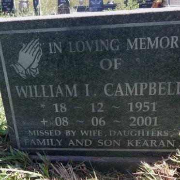 CAMPBELL William I. 1951-2001