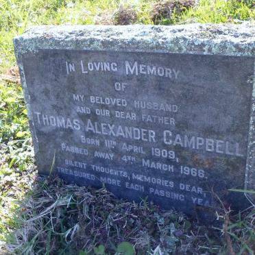 CAMPBELL Thomas Alexander 1909-1966