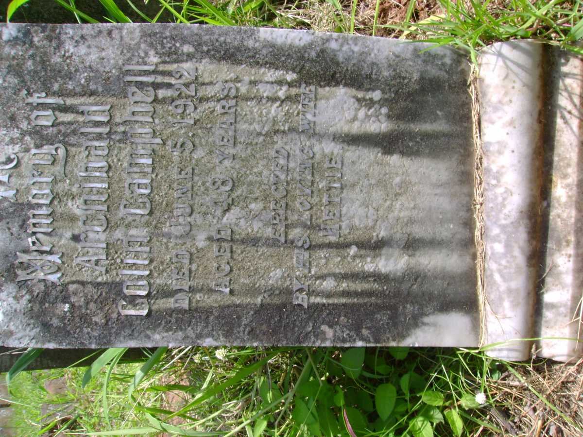 CAMPBELL Archibald Colin -1922