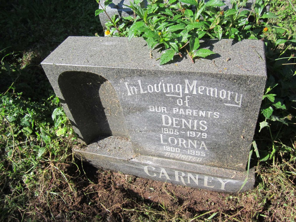 CARNEY Denis 1905-1979 &amp; Lorna 1900-1995