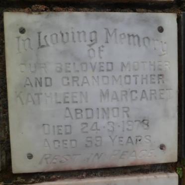 ABDINOR Kathleen Margaret -1978
